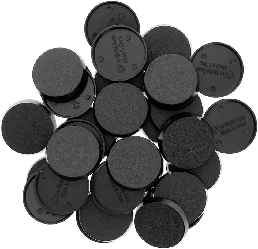 Evemodel MB540 pack of 40 round plastic miniature bases, 40 mm diameter - view 2