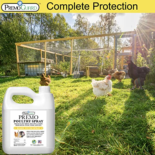 Poultry Spray 128 oz | Plant Based Natural Non-Toxic | Premo Guard
