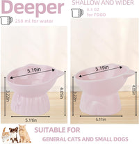 Elevated Cat Bowls 2-Pack - Pink Cat Bowls - image 2