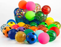 OBTANIM Colorful Bouncy Balls Bulk Mixed Pattern High Bouncing Balls - 50 - image 4