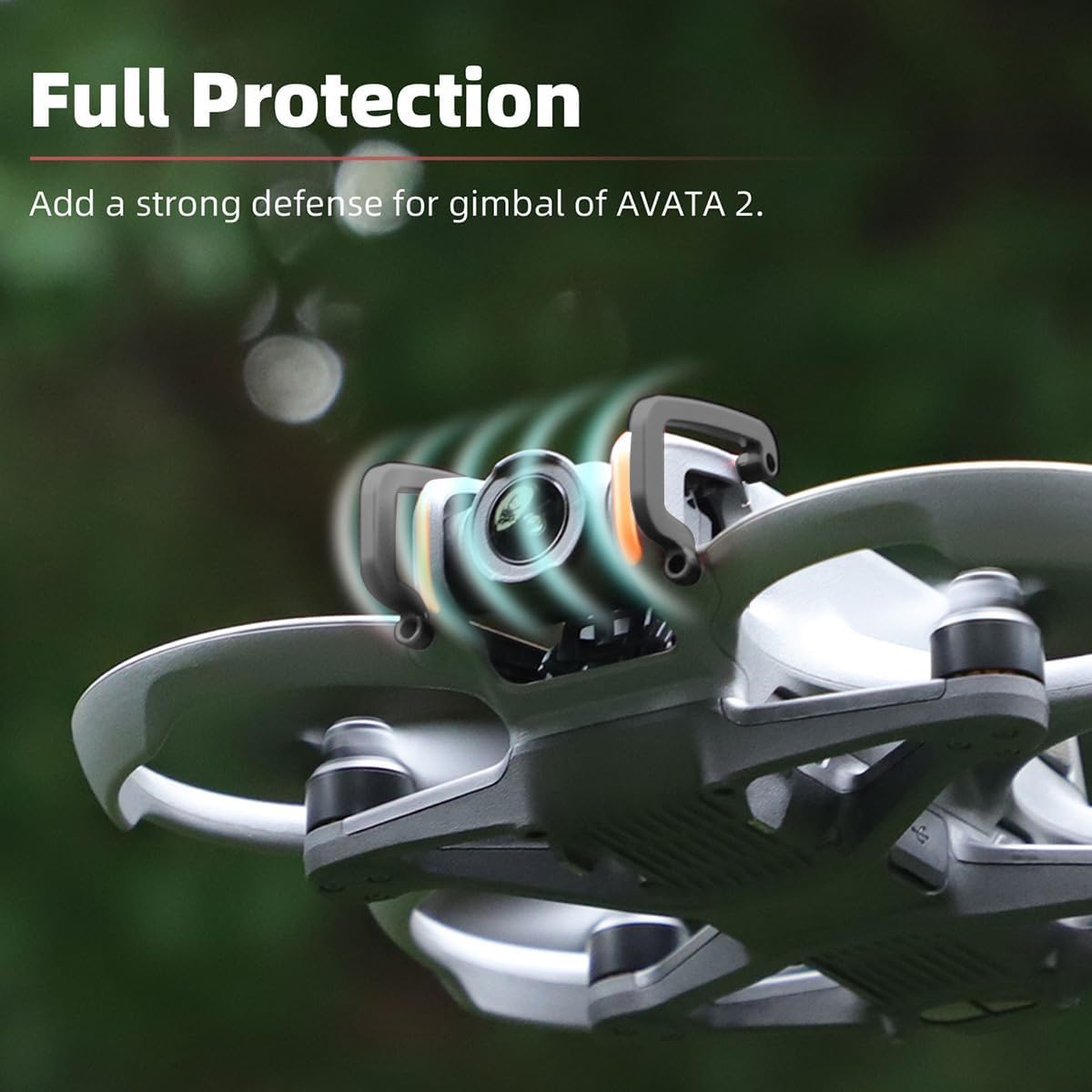 Arzroic Gimbal Bumper/Guard for DJI Avata 2 Accessories - Black - image 4