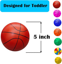 ABAJI 5 inch mini rubber basketball for kids with hand pump and needle - view 10