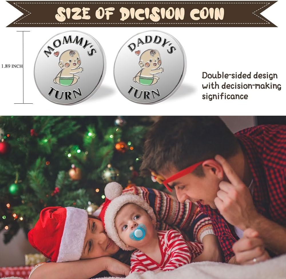 Vichona new parent decision coin reading Mommy's Turn and Daddy's Turn - view 19