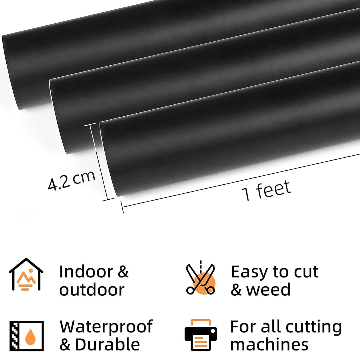 Prime Vinyl Permanent Vinyl - Matte Black / 10FT - image 3