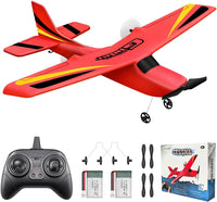 HAWK'S WORK 2 CH RC Airplane, RC Plane Ready to Fly - Red