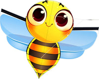 HENGDA KITE cartoon bee kite with yellow body, light wings and long tail - view 2