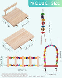 DBNESS 5in1 Bird Parakeet Toys - 5 in 1 - image 2