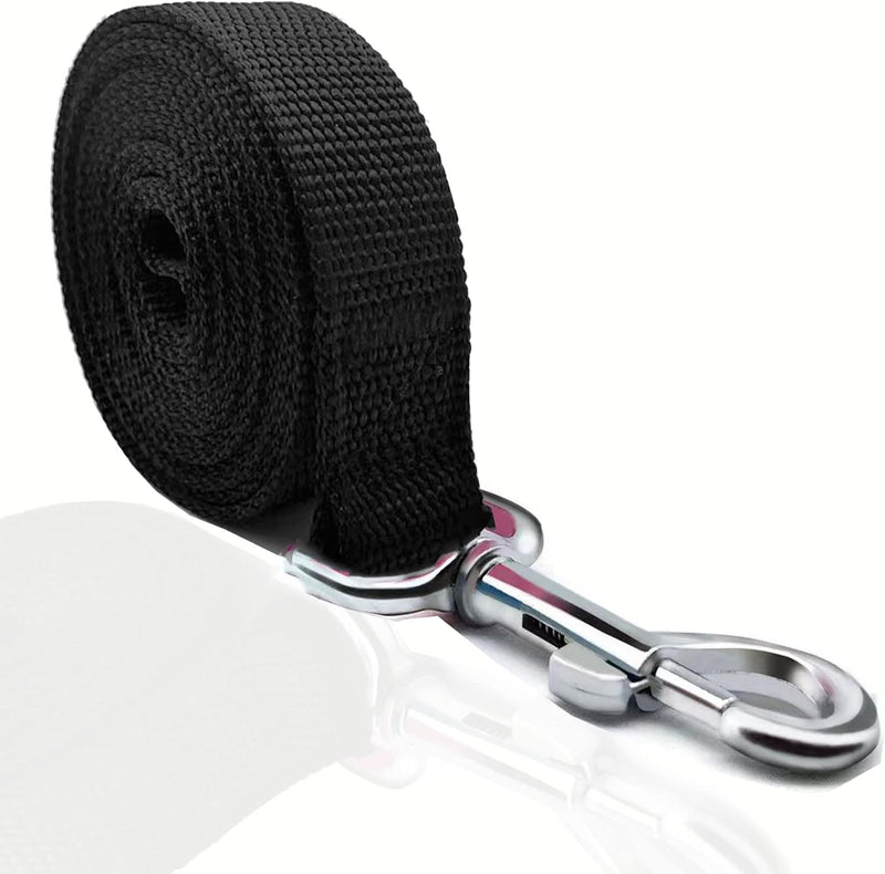 TAIAN 4FT/5FT/6FT Strong Dog Leash - 1 in x 15 ft / Black