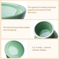 YauYik Raised Cat Food Water Bowl Set - GREEY - image 4