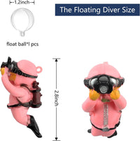 onesimcr Floating Fish Tank Decorations, Aquarium Decorations - Pink - image 3