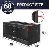 REPTI ZOO 50 Gallon PVC Reptile Enclosure - 48x18x18" - image 2