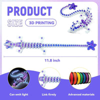 SGYYSG 12 inch 3D printed articulated cherry blossom crystal dragon toy - view 9