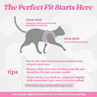 rabbitgoo Cat Harness and Leash Set, Step-in Soft Vest - XL / Black & Pink - image 2