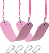 Pink Swing Seat, Heavy Duty Chain Plastic Coated - Light Pink