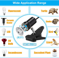 DaToo Reptile Heat Lamp Rotatable Turtle Heating Light with 50W UVA - 50Watt Reptile Heat Lamp(With Timer&Dimmer) - image 4