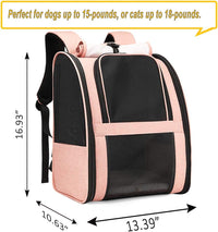 Texsens Innovative Traveler Bubble Backpack Pet Carriers for Cats - Upgraded-Pink - image 2