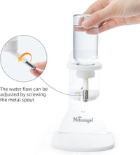 Niteangel Water Bottle with Stand for Syrian Dwarf Hamsters Gerbils - Transparent - image 4