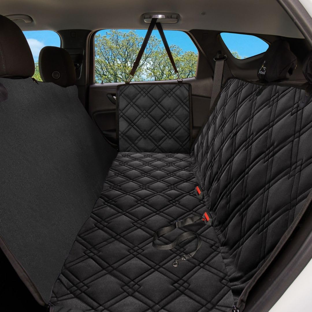 Dog Car Seat Cover, Heavy Duty Hammock - XL / Black - image 4