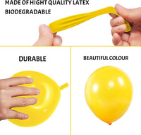 110pcs Black Balloon 12 inch - 5inch(small) / B08-yellow - image 3