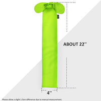 Harrison Howard Stretchy Tail Bag Breathable Horse Tail Guard Slip on Design Protect Horse Tail 2 Strand Closure Straps Keep Tail Clean & Protected 22" L Length Makes Grooming Easy-Fluro Lime