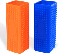 2pcs Pet Dog Cat Hair Remover, Pet Hair Removal Tool - orangeblue