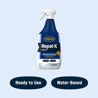 Farnam Repel-X Ready-To-Use Fly Spray, Insecticide And Repellent For Horses And Dogs, 32 Fluid Ounces, 1 Quart Bottle With Trigger Sprayer