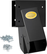 BETOOLL A-Frame 2 Brackets Swing Set Bracket with Mounting Hardware – Fun for Kids & Family - End Brackets(1Pcs-Black)