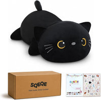 SQEQE Weighted Black Cat Plush - Black Cat / Small(9.8 Inch)