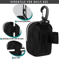 PetAmi Dog Poop Bag Holder for Leash - Black / 1 Count (Pack of 1) - image 4