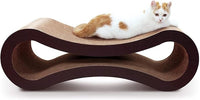 Cat Scratcher Cardboard, Scratching Pad House Bed Furniture Protector, Infinity Shape, Curved
