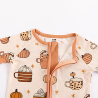 Pumpkin Spice (Convertible Zip Footies) - BIG FRENCHIES