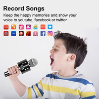 Microphone for Kids, Voice Changing Karaoke Micorphones Boys Girls Gifts for Kids Party Singing - Black - image 4