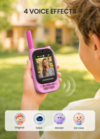 FOREDOM video walkie talkies for kids with HD screens, 2-pack - view 11