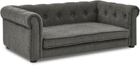 Dog Sofa Couch for Medium Dogs, 31" Memory Foam Dog Couch with Washable Fabric, Removable Cushion, Sofa Bed for Medium Dogs, Grey