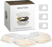 Smartoo 9 PCS Official Filters - Silver / 3 Filters + 3 Sponges