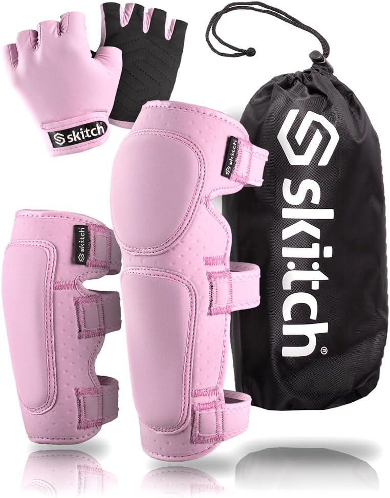 Skitch kids protective gear set with knee pads, elbow pads, wrist guards and bag - view 2