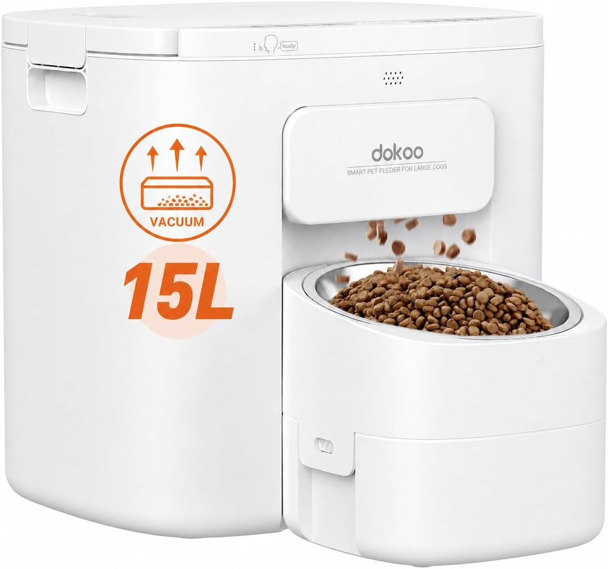 Dokoo Automatic Dog Feeder for Large Breeds, Timed Feeding