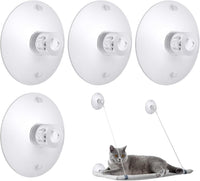 4 Pieces Cat Window Perch Suction Cup Powerful Window Bed Seat - 4