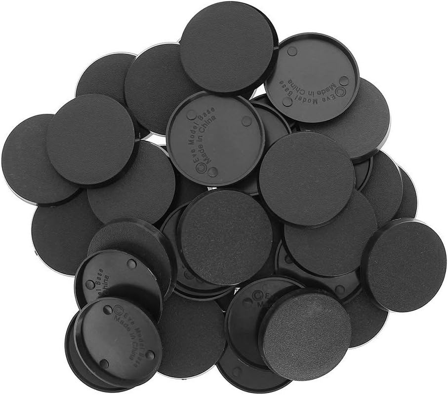 Evemodel MB540 pack of 40 round plastic miniature bases, 40 mm diameter - view 4