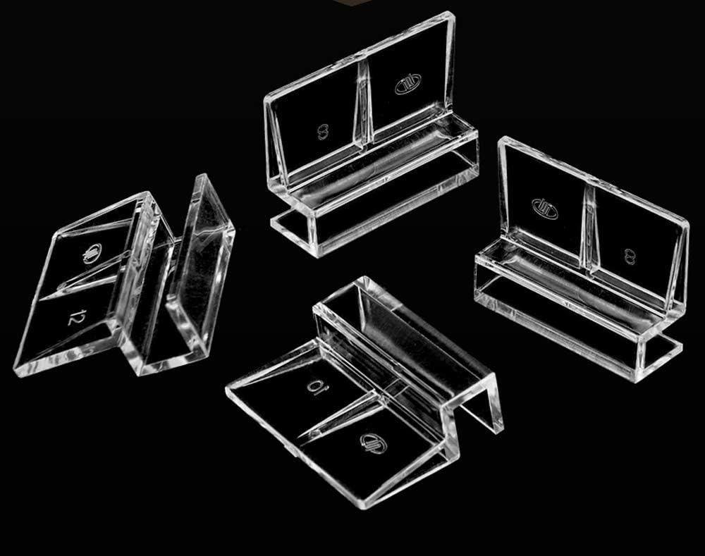 4pcs Clear Color Acrylic Aquarium Fish Tank Glass Cover Clip Support - 8mm - image 2