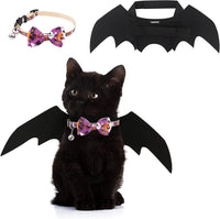 Cat Bat Wings Halloween Puppy Bat Wings Pet Bat Costume Cosplay Bat - Bat Wings+Collar