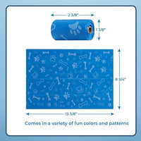 Best Pet Supplies Dog Poop Bags (150 Bags) for Waste Refuse Cleanup, Doggy Roll Replacements for Outdoor Puppy Walking and Travel, Leak Proof and Tear Resistant, Thick Plastic - Assorted Colors