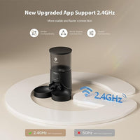 Automatic Cat Feeder for 2 Cats: 2.4Ghz WiFi Smart APP Remote Control- Timer Food Dispenser 1-10 Meals Per Day- Auto Pet Feeder for Cats and Small Dog Indoor- Detachable Clean& Dual Power