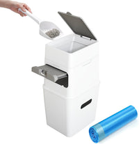 Neakasa XL Cat Litter Disposal Bin with 4-Months Supply Refill Bags – Daily Care for Cats - White / XL