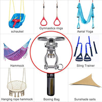 SELEWARE Silent Bearing Swivel Swing Hanger Stainless Steel Swing - 360° Bearing Swing Hanger ( 1 Pack ) - image 2