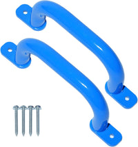 Purife 10 inch matte black metal playground safety handles, 2 pack with screws - view 2