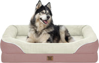 Waterproof Orthopedic Dog Bed for Large and Extra Large Dogs – Essentials for Dogs - Pink / 45"L x 35"W x 7.5"Th