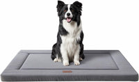 Dog Bed for Crate, Medium/Large Dogs Crate Bed - 24.0"L x 18.0"W x 1.2"Th / Wave Grey