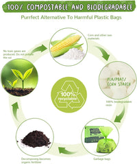 Cat Litter Bags for Poop Biodegradable Cat Waste Disposal Bag - green - image 3