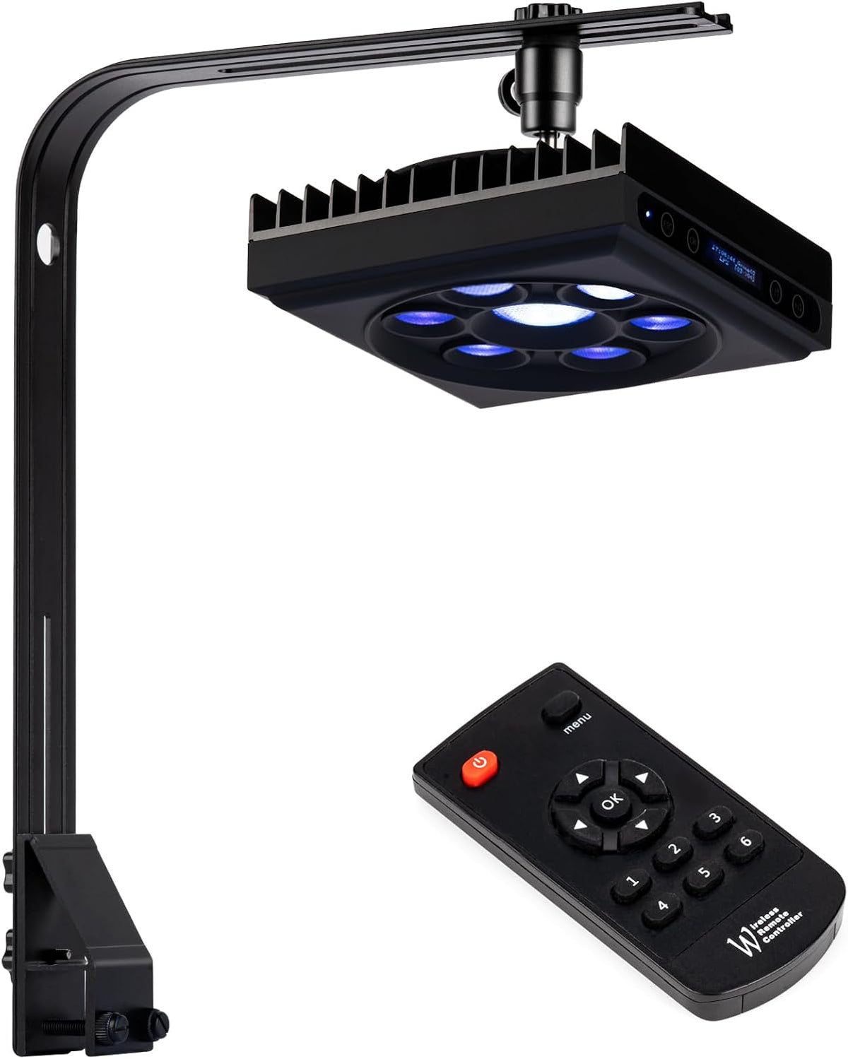 Aquarium Light - 140W Reef Light Wide Coverage Sunrise Sunset Moonlight Saltwater Lights for Coral - 60 W